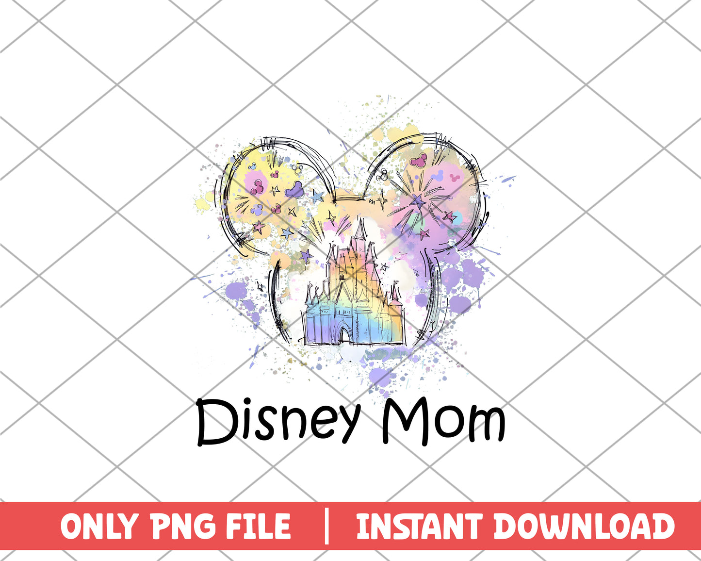 Disney Mom mickey head png 