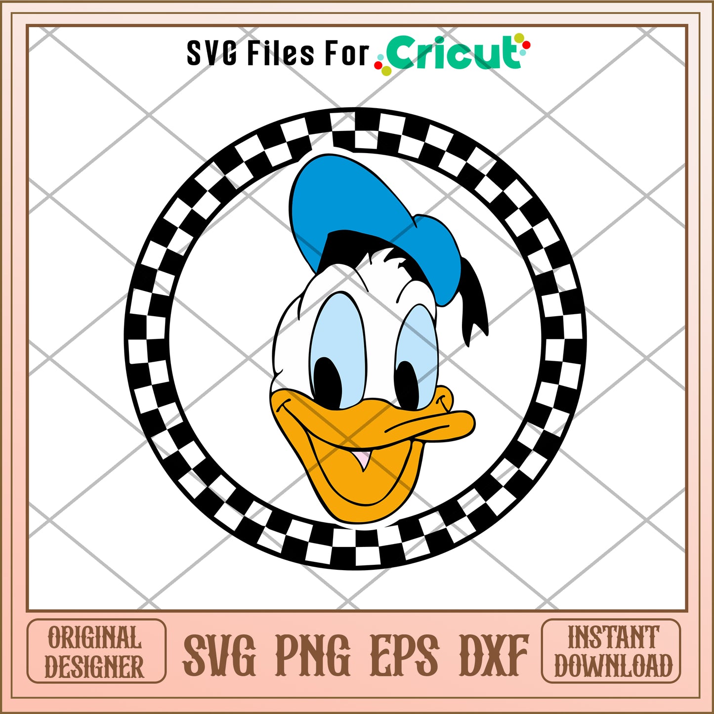 Disney mickey friends donald circle SVG