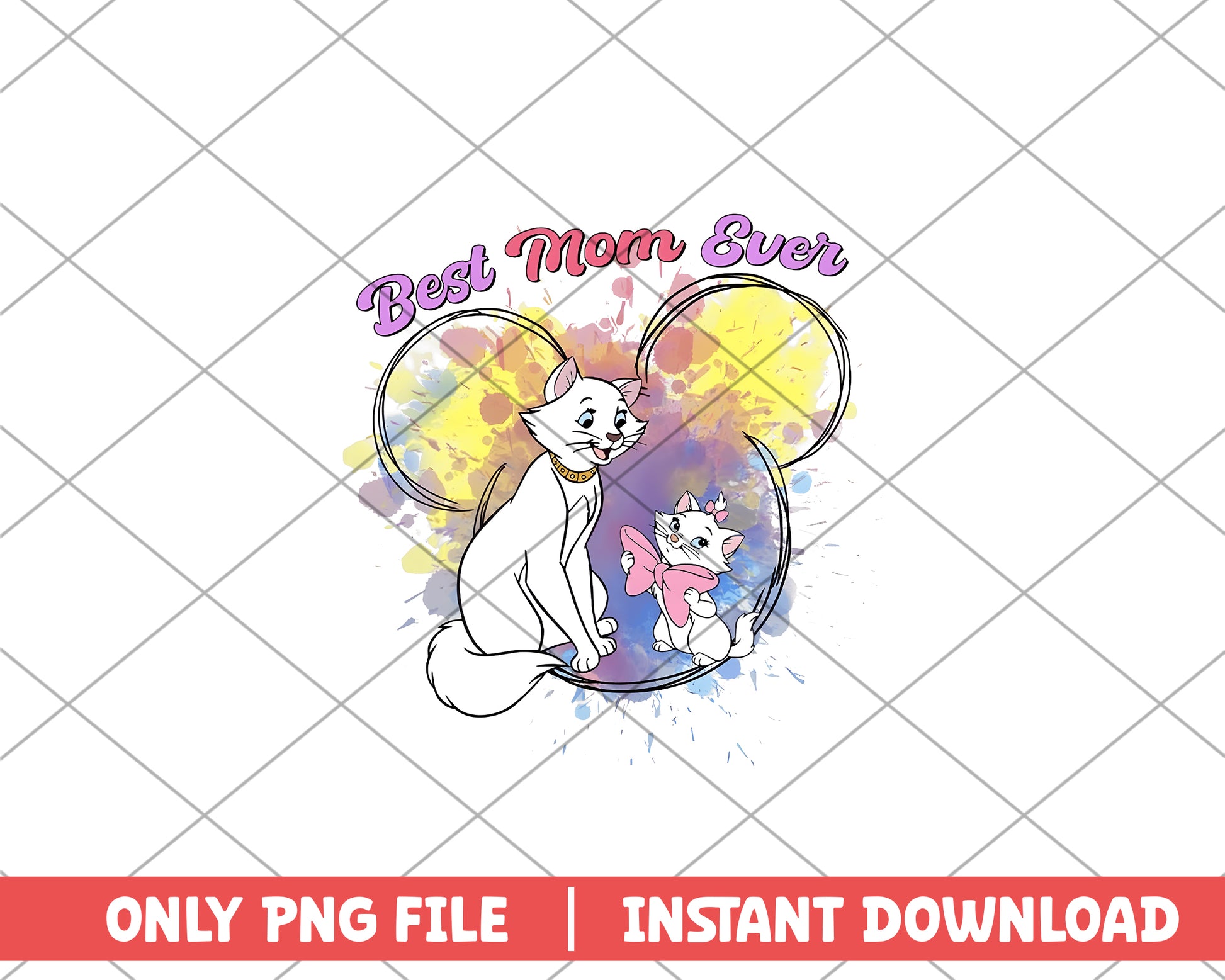 Disney Best Mom Ever The Aristocats png