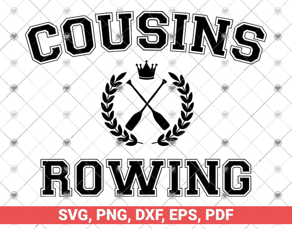 Cousins Rowing SVG