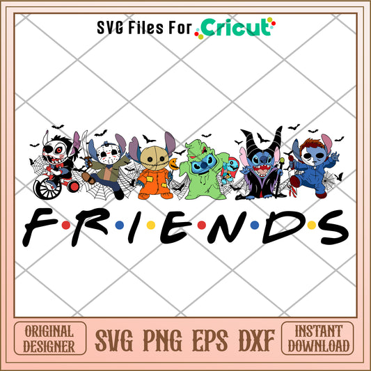 Disney horror stitch friends halloween svg
