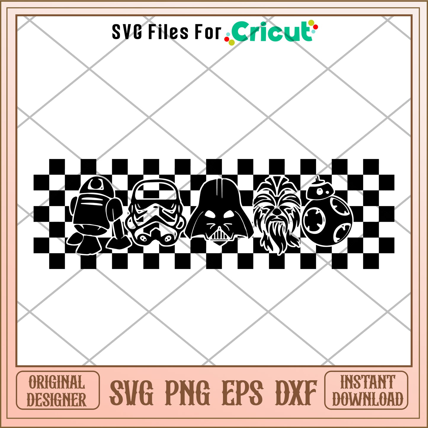 Star wars head SVG instant download