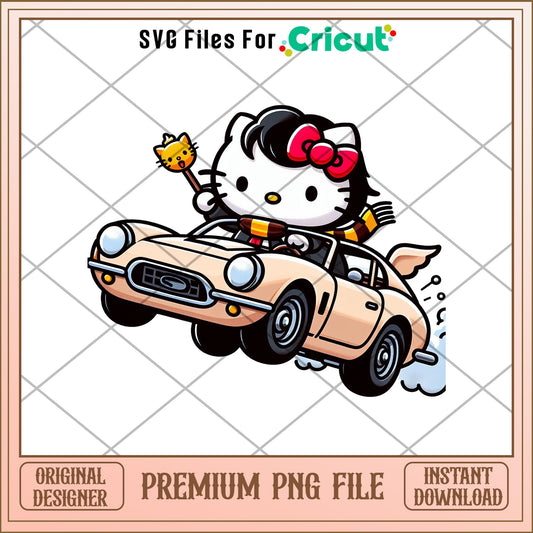 hello kitty Hermione Granger cars png, potter png, digtal dowload