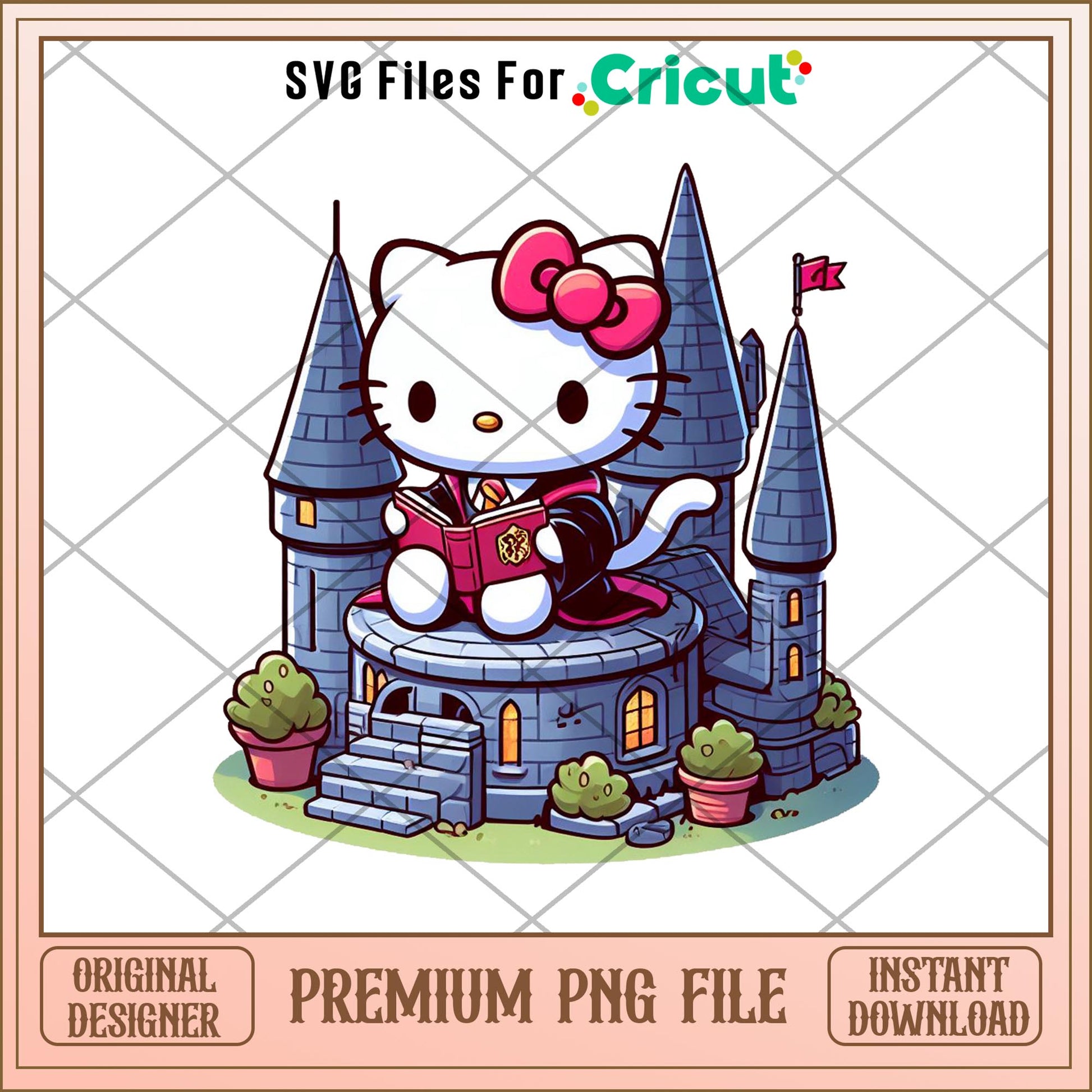 hello kitty Hermione Granger desig png, potter png, digtal dowload