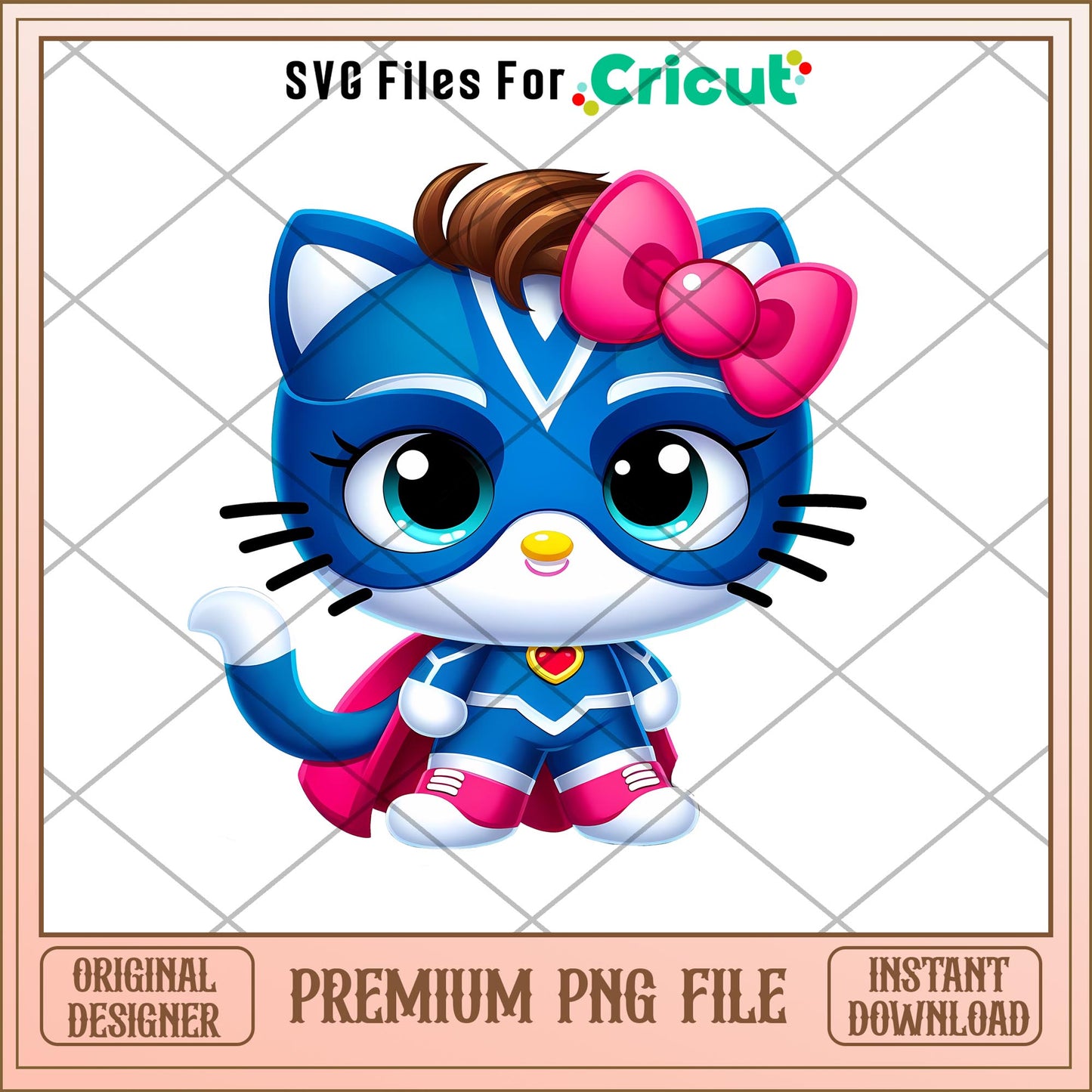 hello kitty  Super Kitties Team Crystal  png,  PJ Masks png, digital download