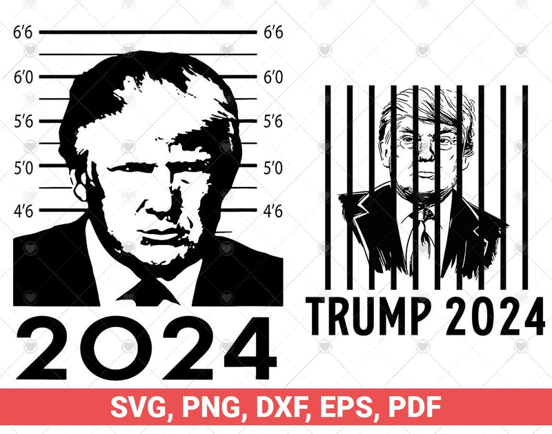 Trump Mugshot 2024 svg