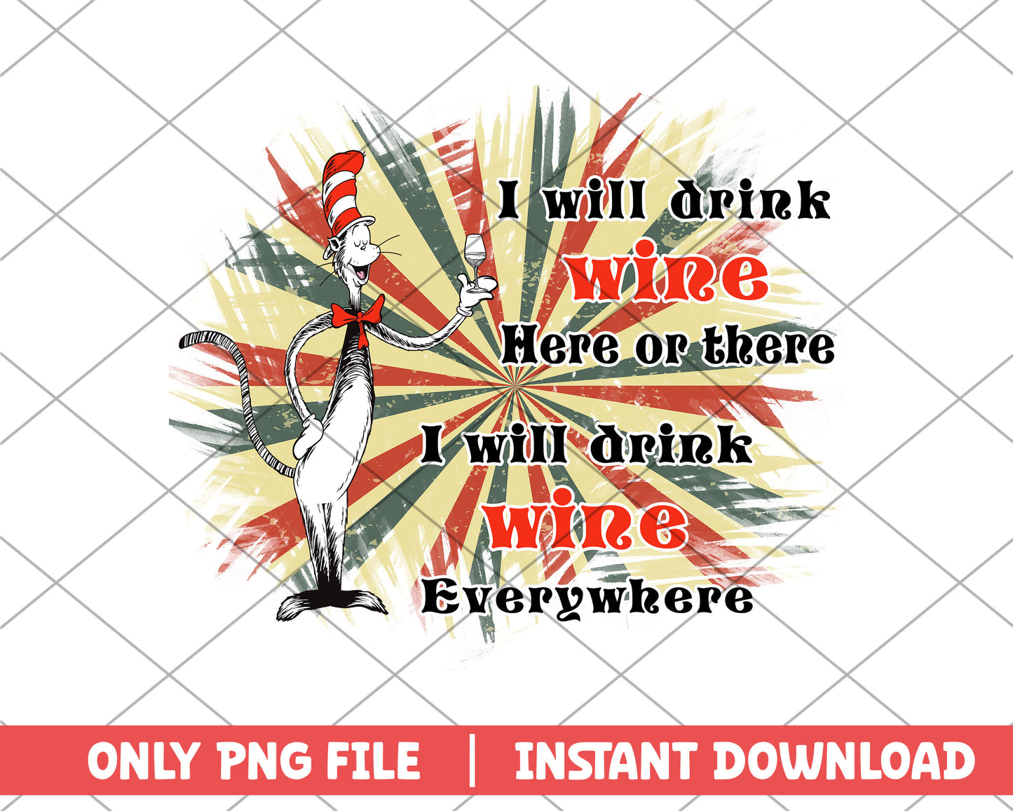 I will drink wine  png