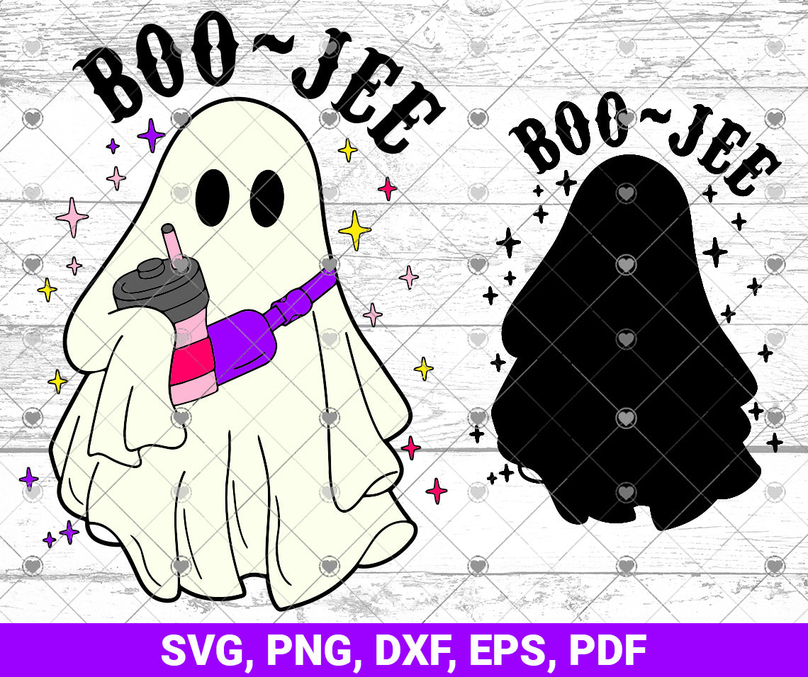 Boo Jee Ghost SVG, Boojee Halloween Costume SVG, BooJee Stanley Tumble ...