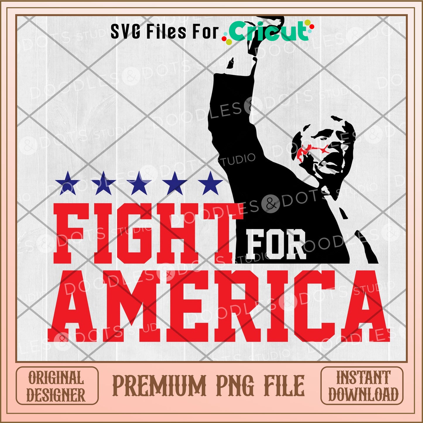 Trump 2024 fight for america PNG