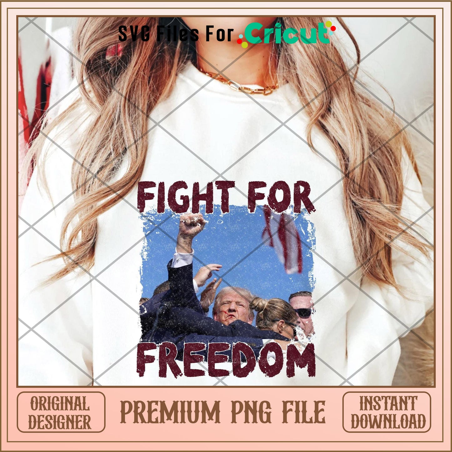 Trump 2024 fight for freedom PNG