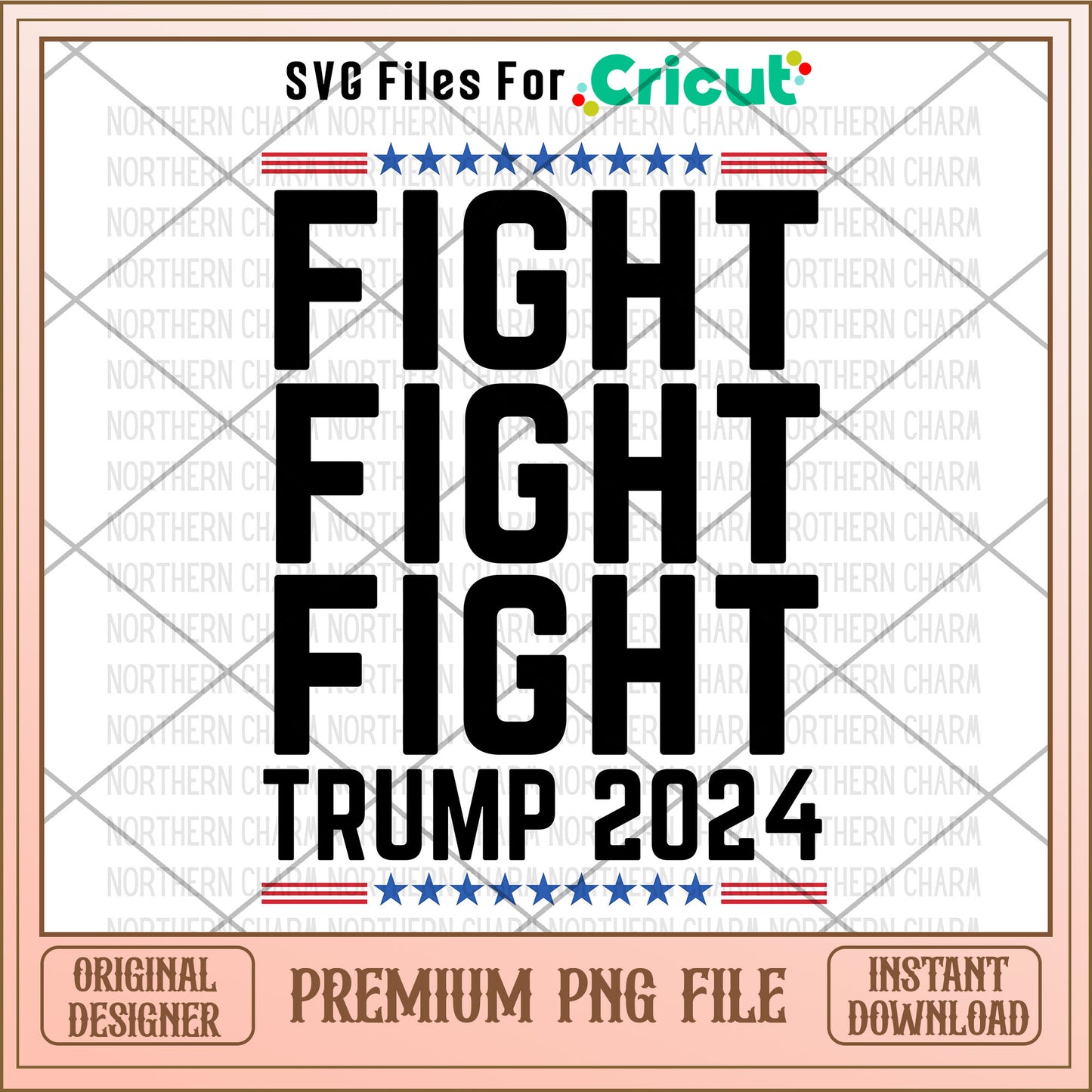 Trump 2024 fight fight fight PNG