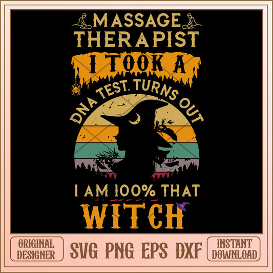 massage therapist i am 100% that witch svg, Disney characters svg, digital download