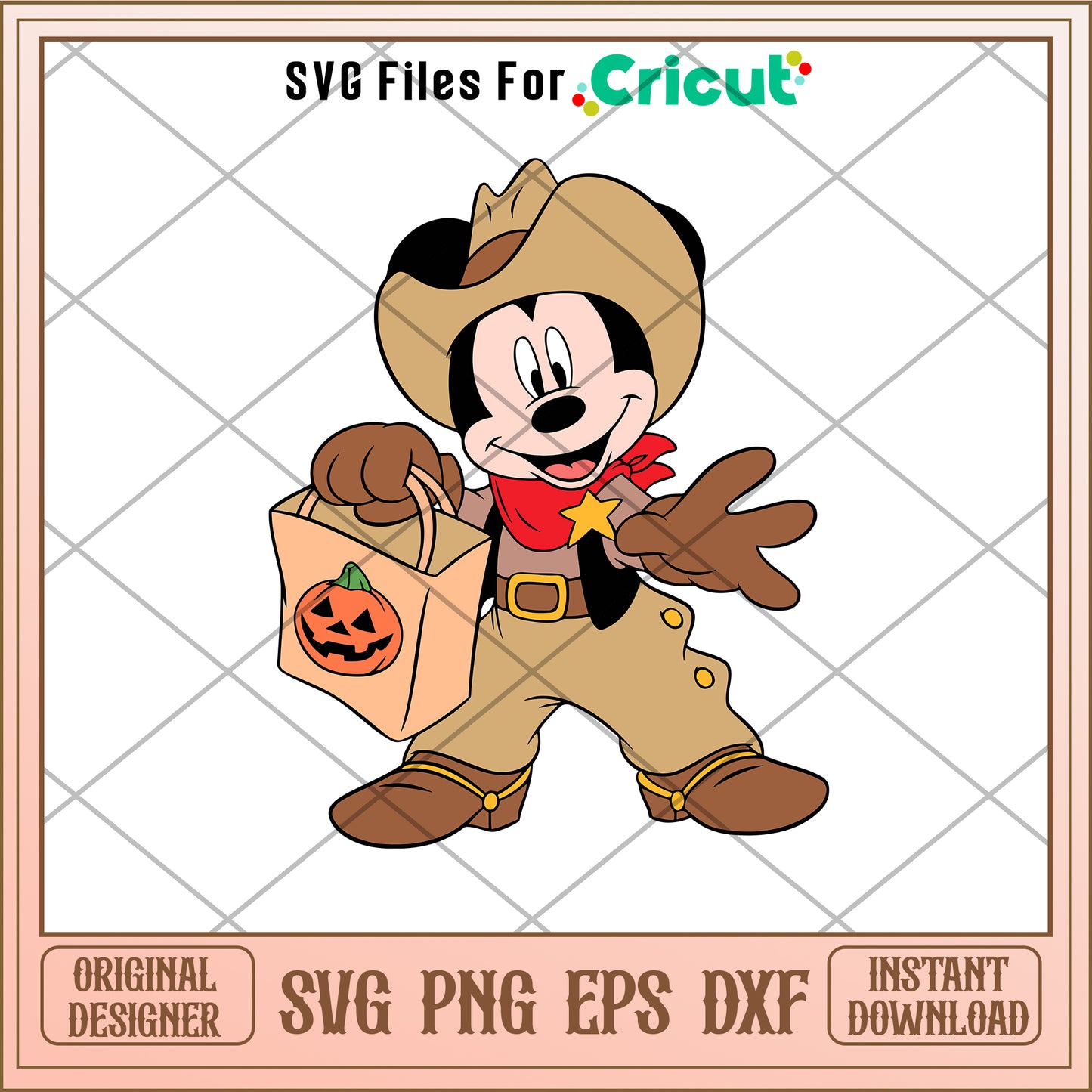 Mickey disney mouse halloween pumpkin svg