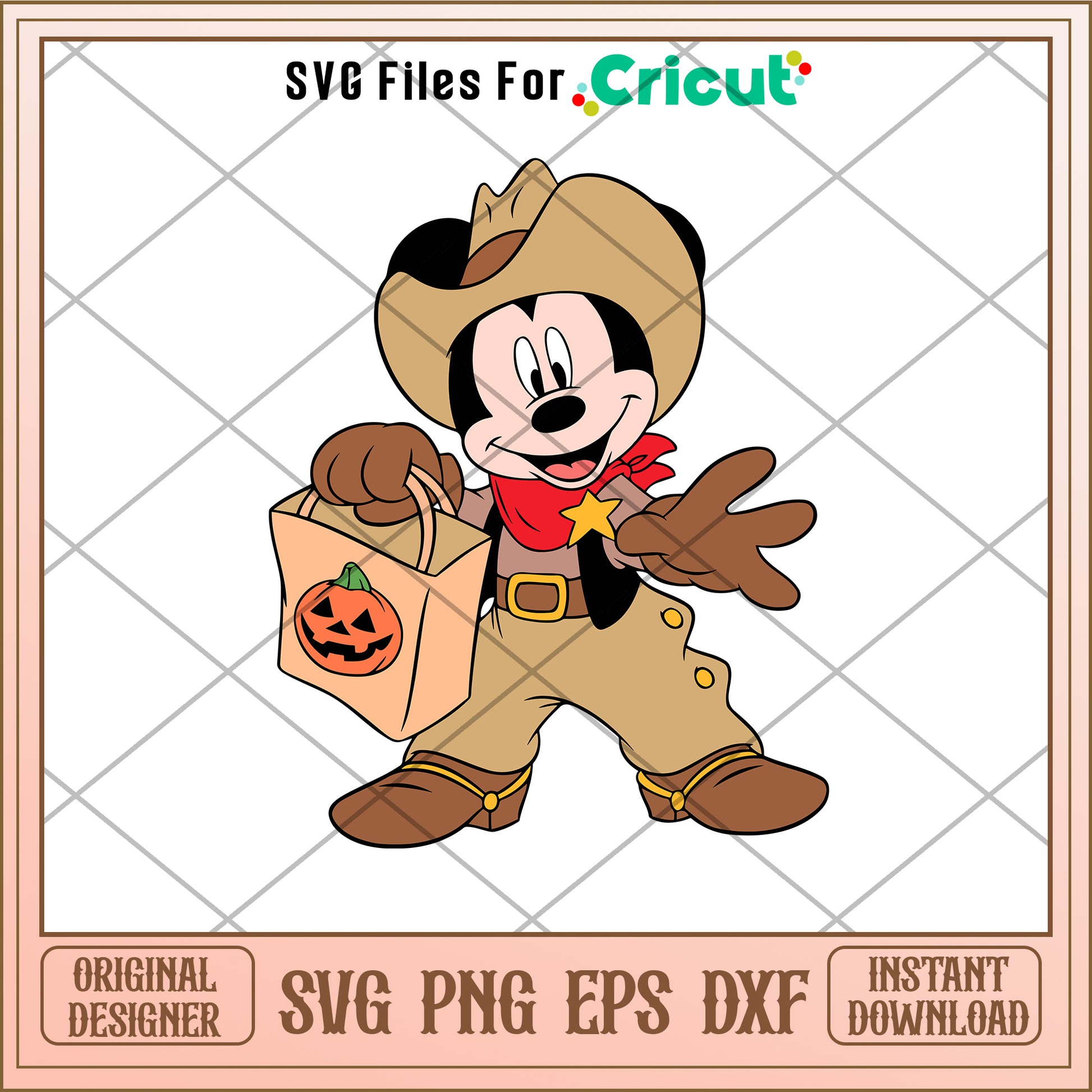 Mickey disney mouse halloween pumpkin svg