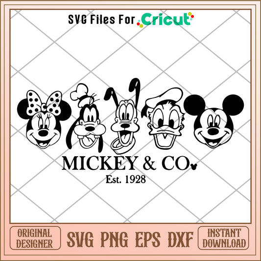 Disney mickey co head SVG design