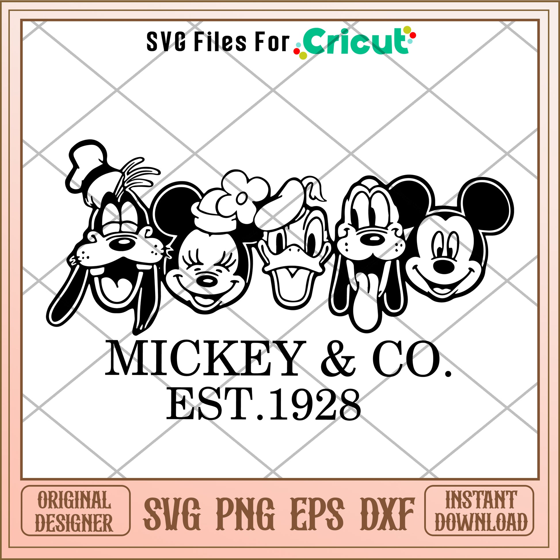 Mickey co est 1928 SVG instant download