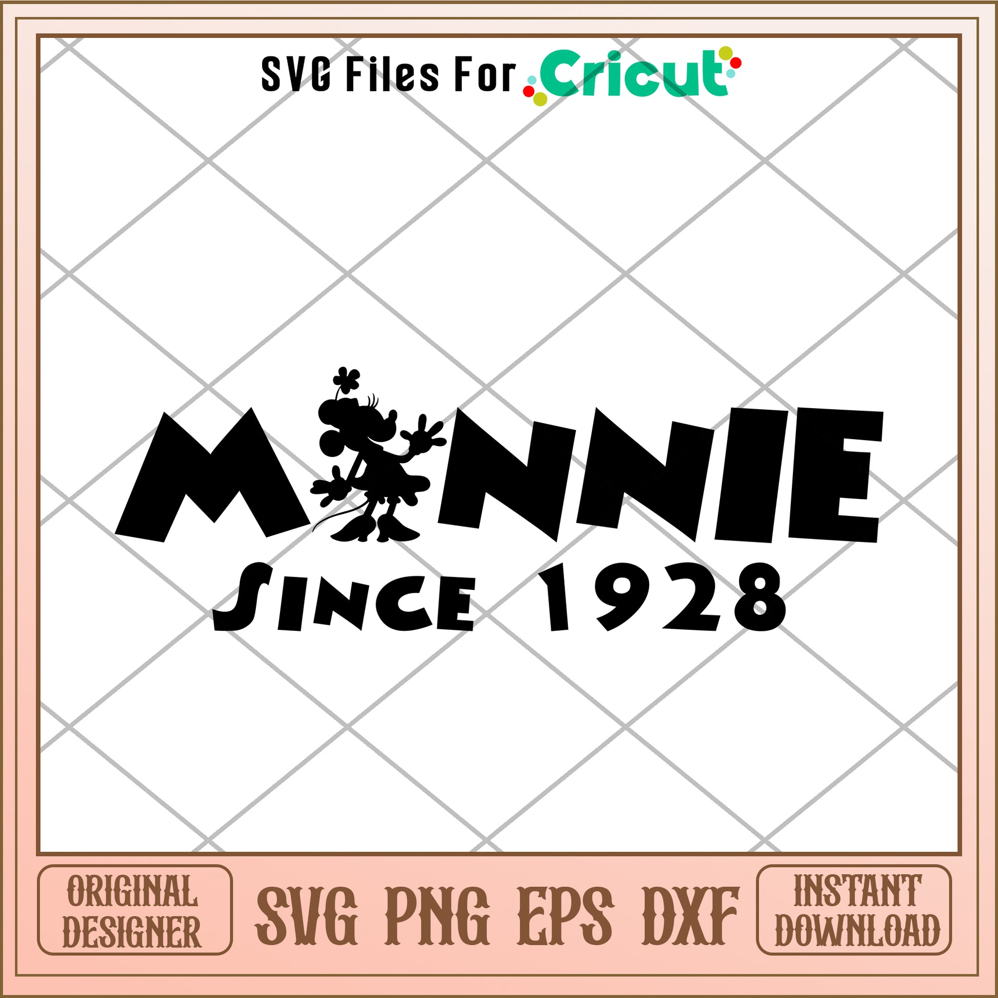 Disney Minnie since 1928 SVG design