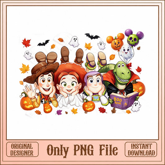 Toy Story Halloween SVG Bundle, Disney Characters, Halloween PNG