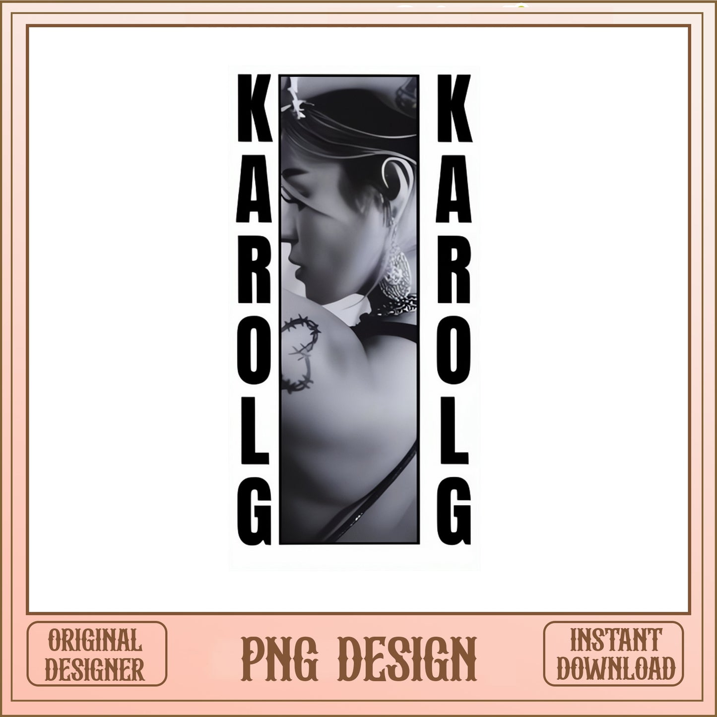Karol G PNG Design, Latin Music Singer PNG, Bichota PNG