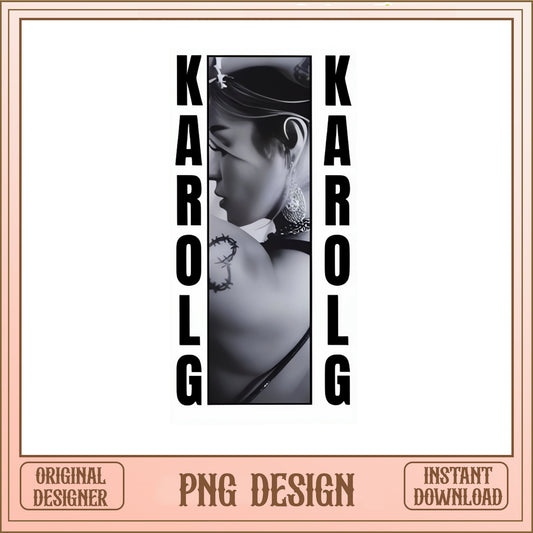Karol G PNG Design, Latin Music Singer PNG, Bichota PNG