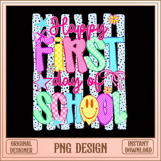 Happy First Day Of School PNG, Back To School PNG, Teacher PNG