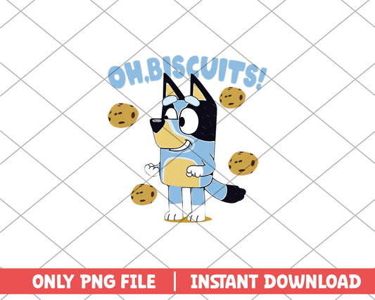 Oh biscuits bluey disney png