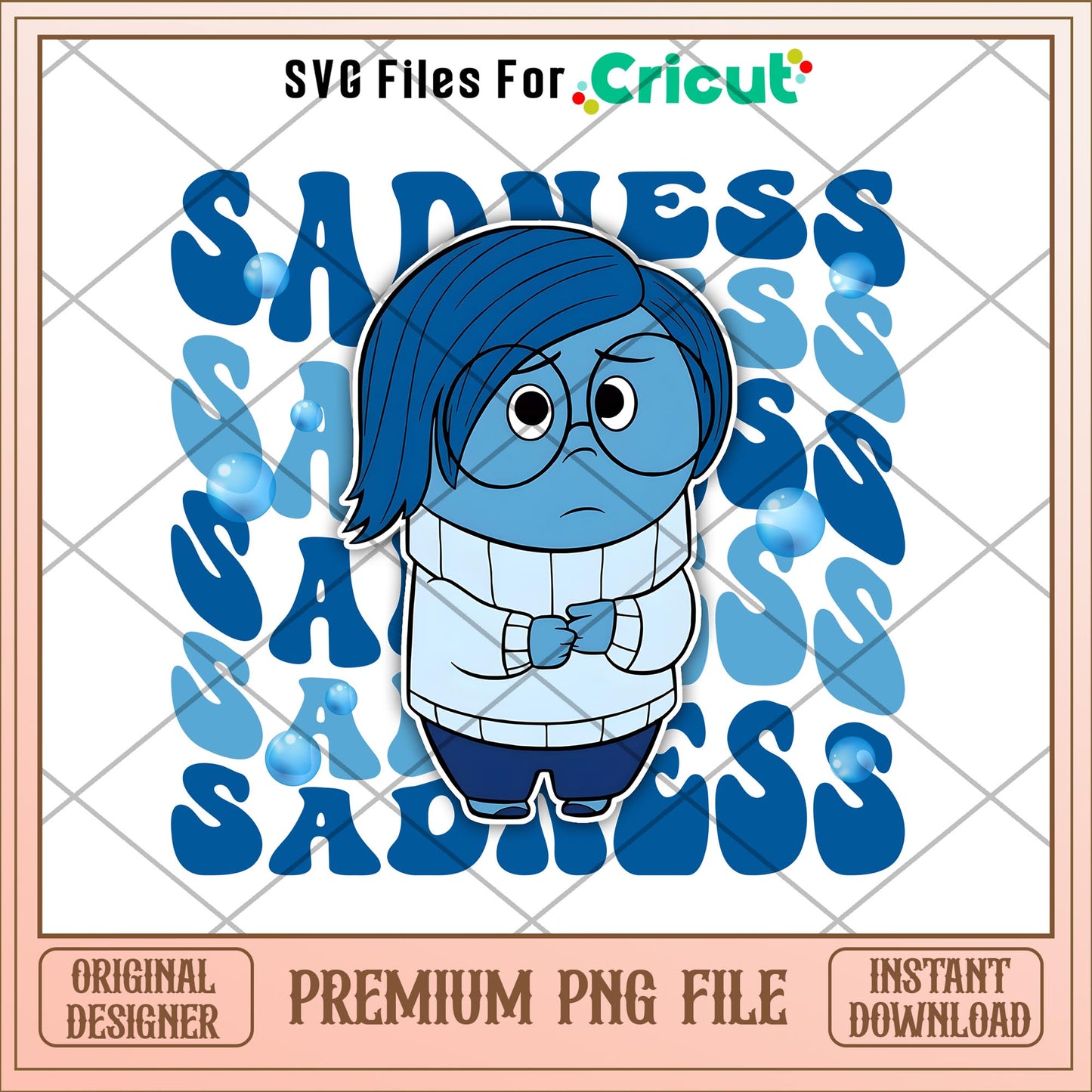 Inside out 2 sadness emotion png