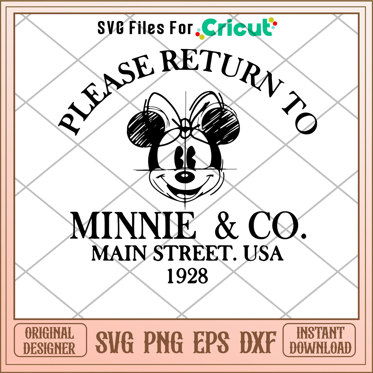 Minnie co main street usa SVG design