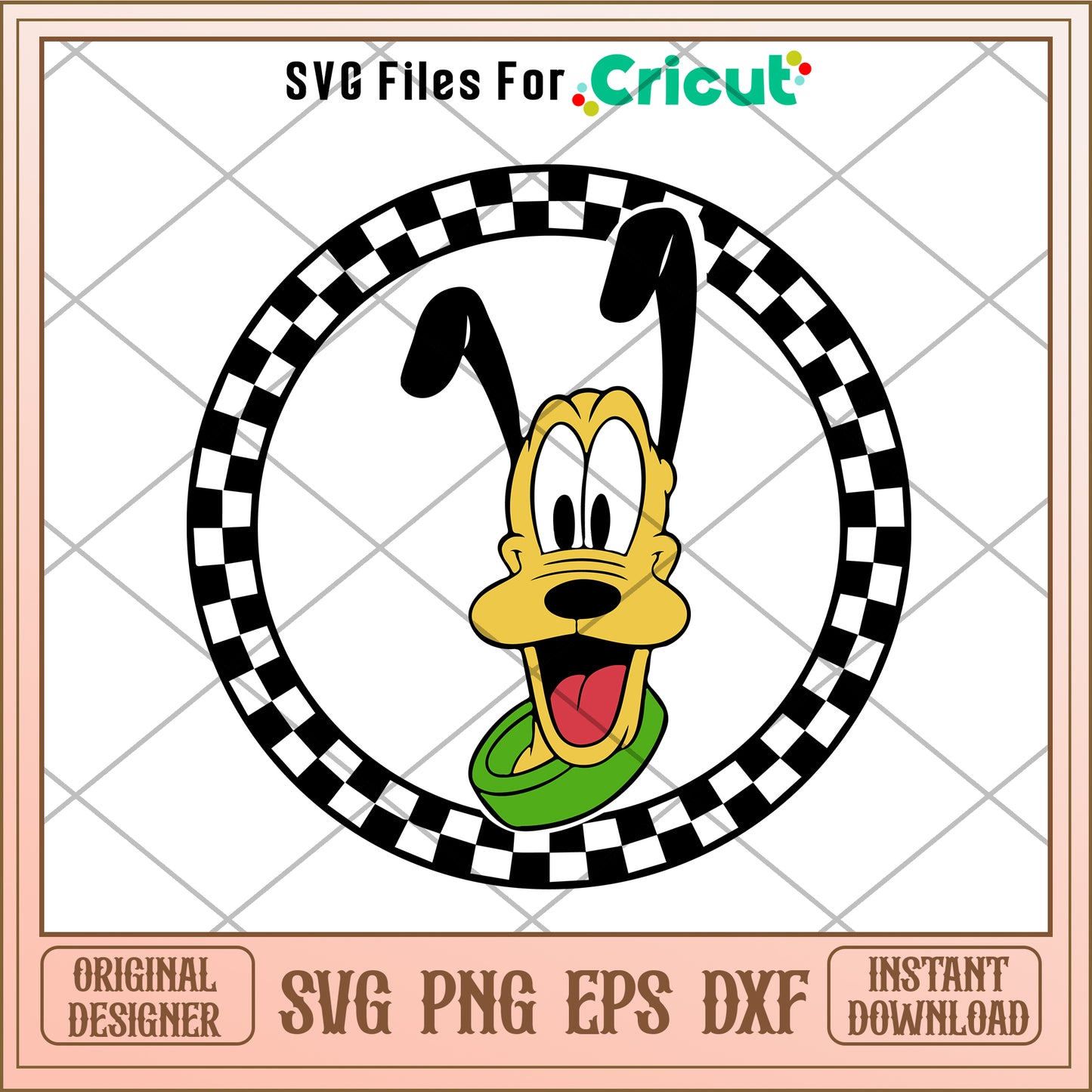 Mickey friends pluto dog SVG design