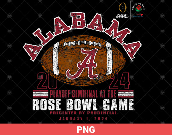 Alabama Crimson Tide Rose Bowl 2024 png