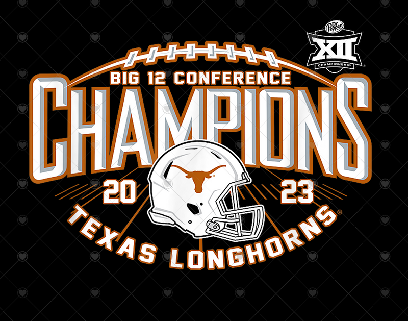 Texas Longhorns Big 12 Champs 2023 png