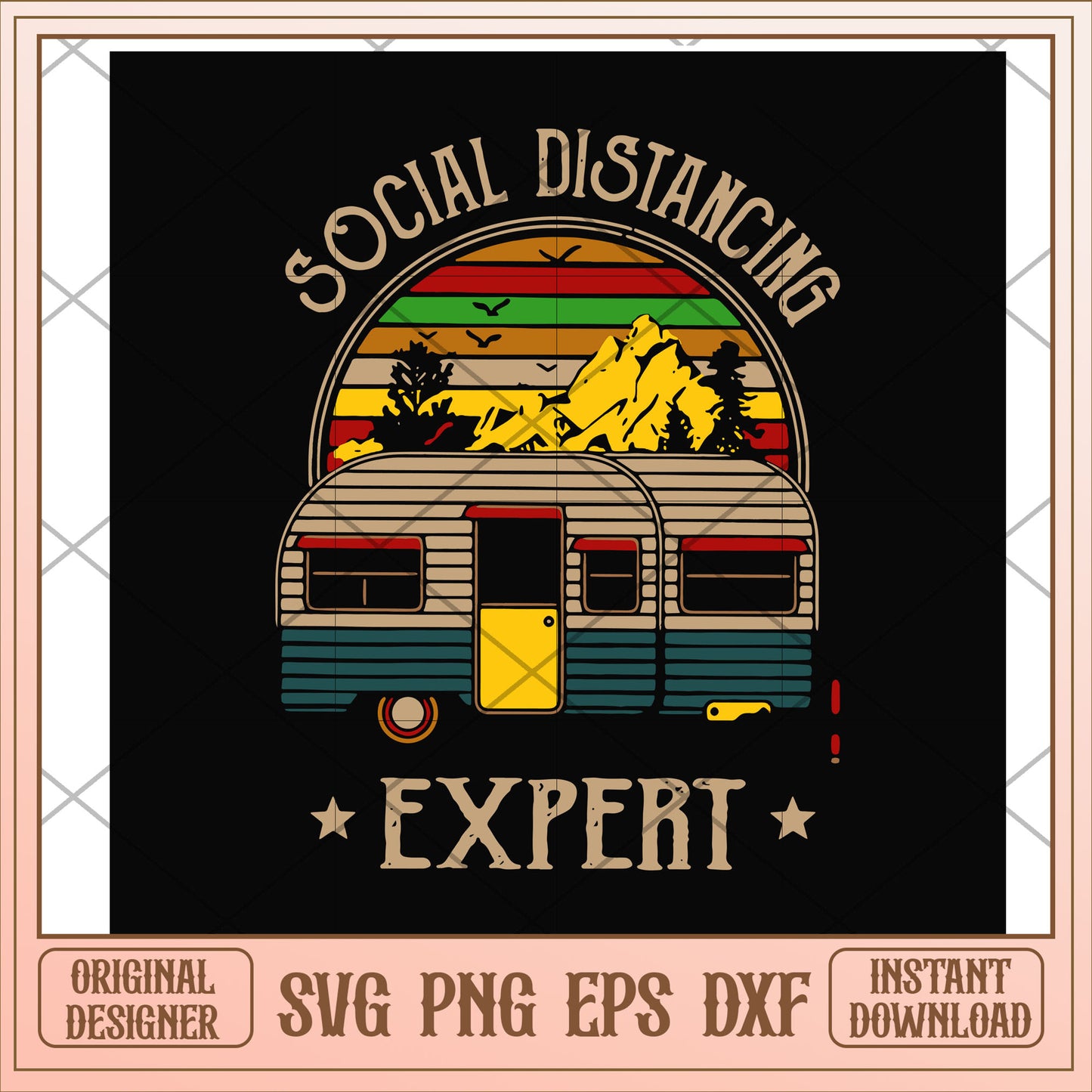 social distancing expert svg