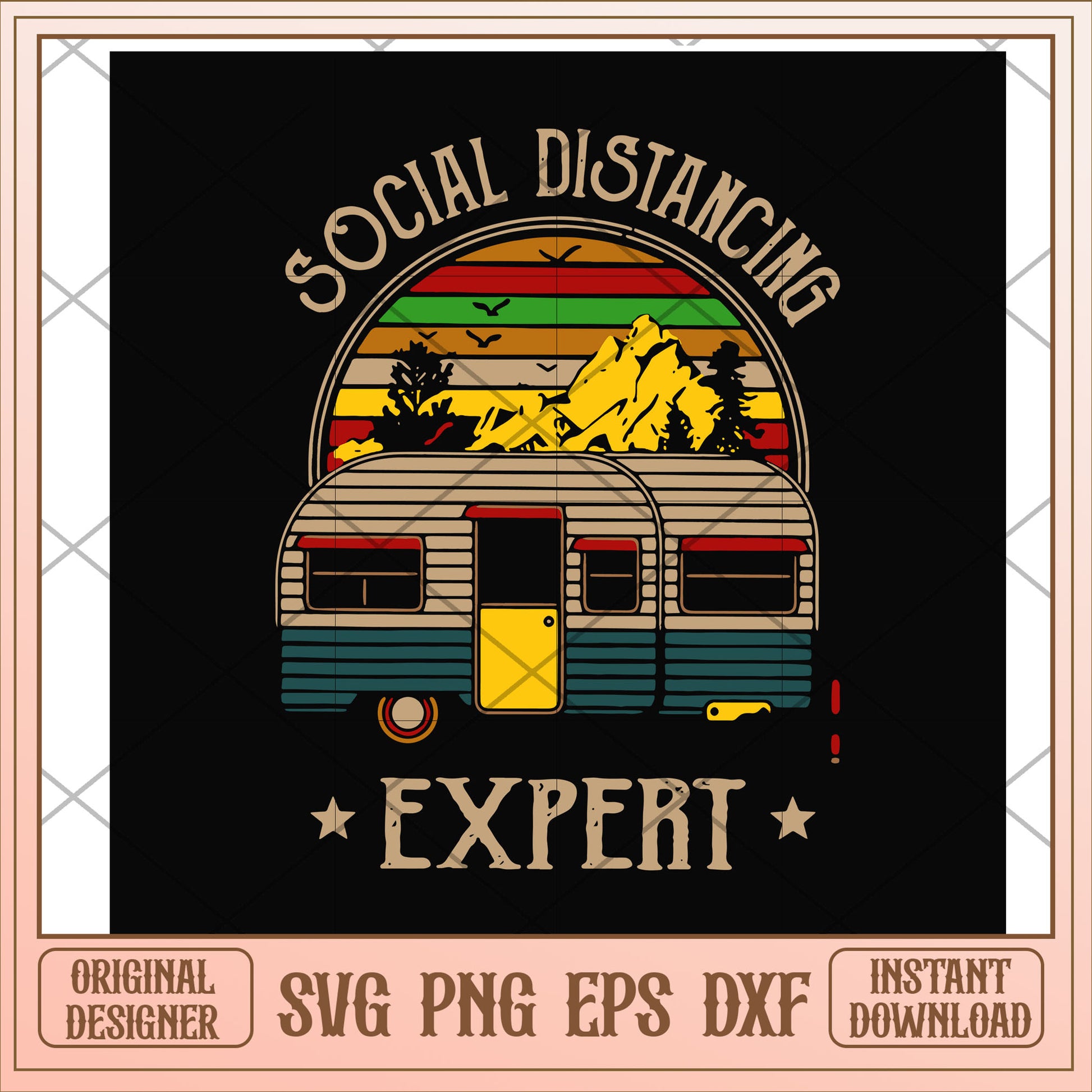 social distancing expert svg