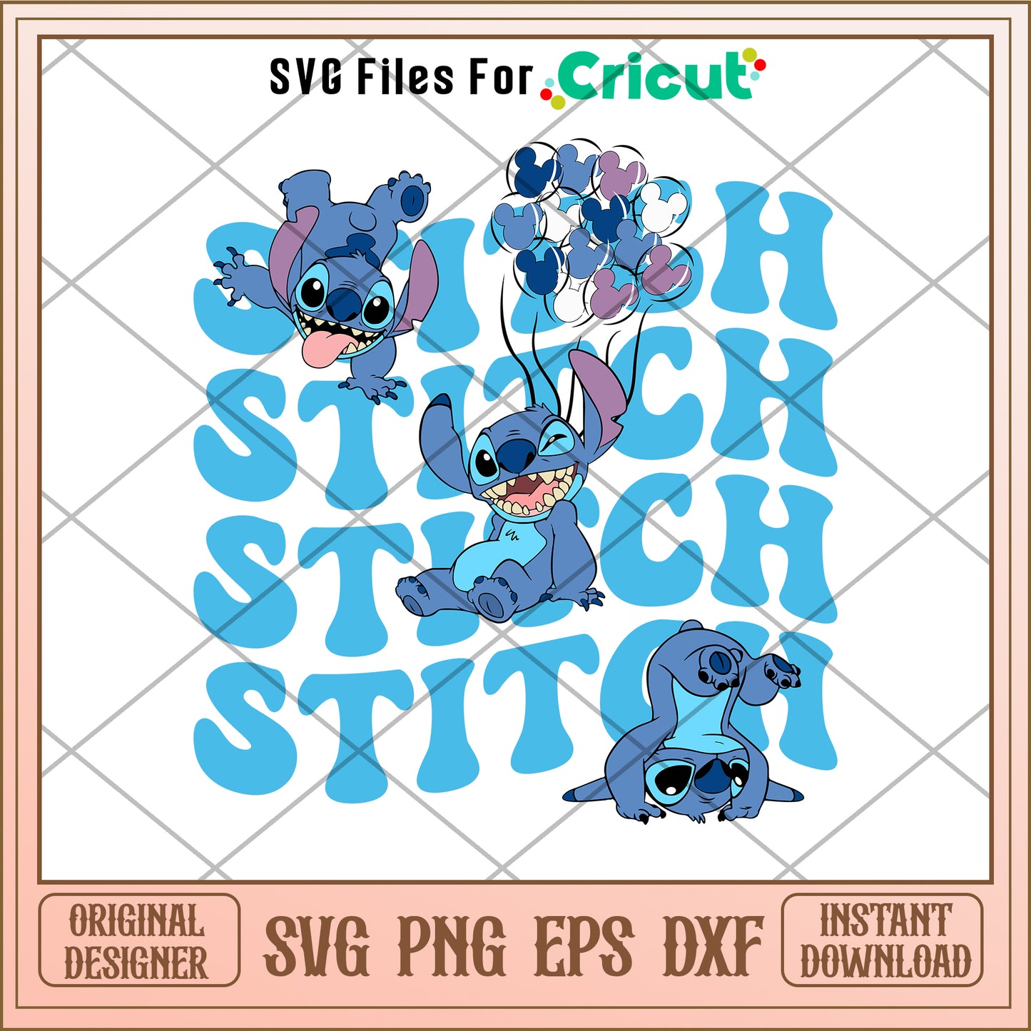 Disney Stitch SVG instant download