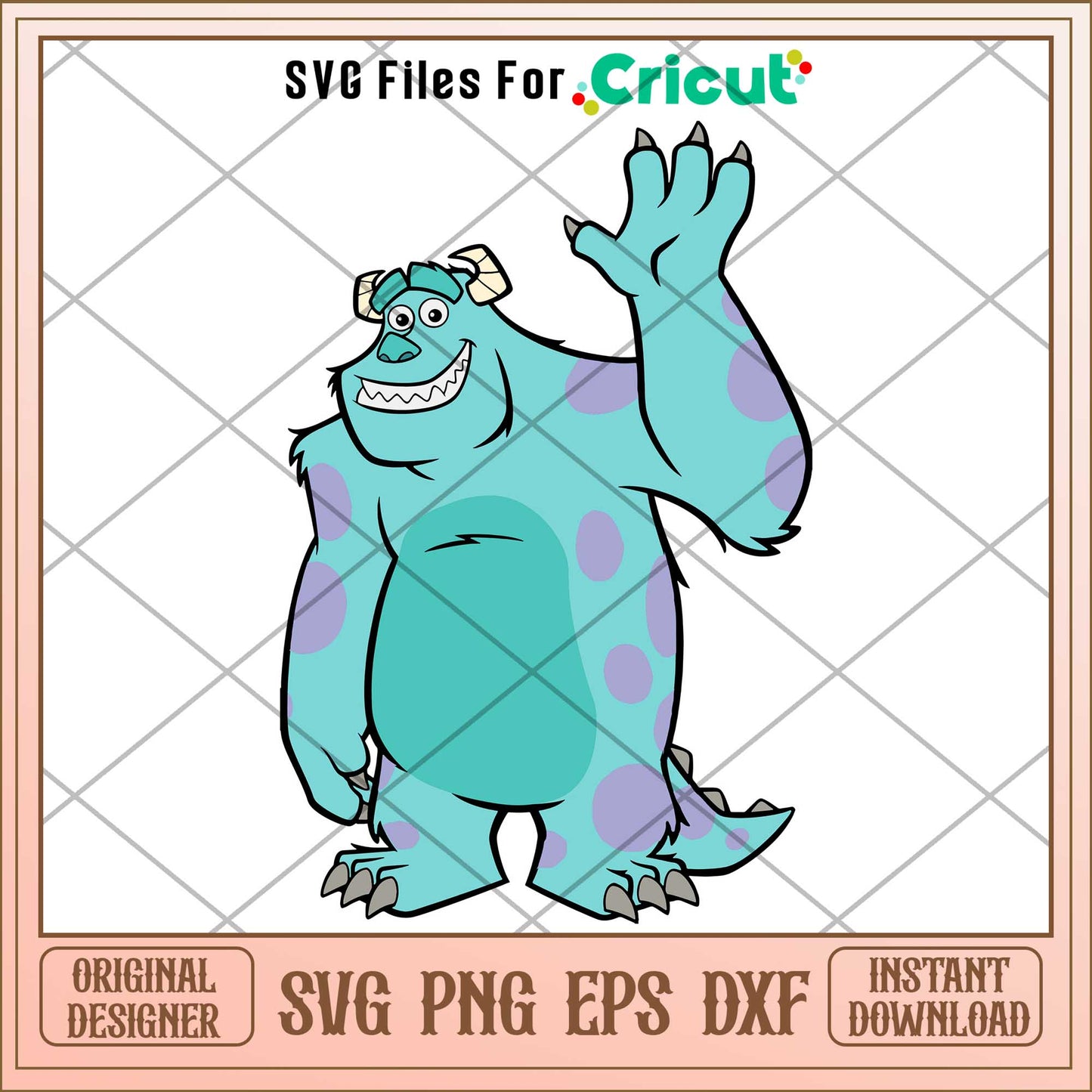 sully monsters inc svg,  monsters inc svg, Digital dowload