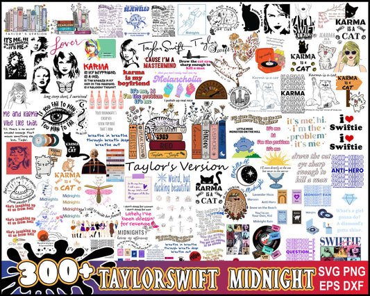 Taylor swift version bundle svg, taylor swift logo​ svg