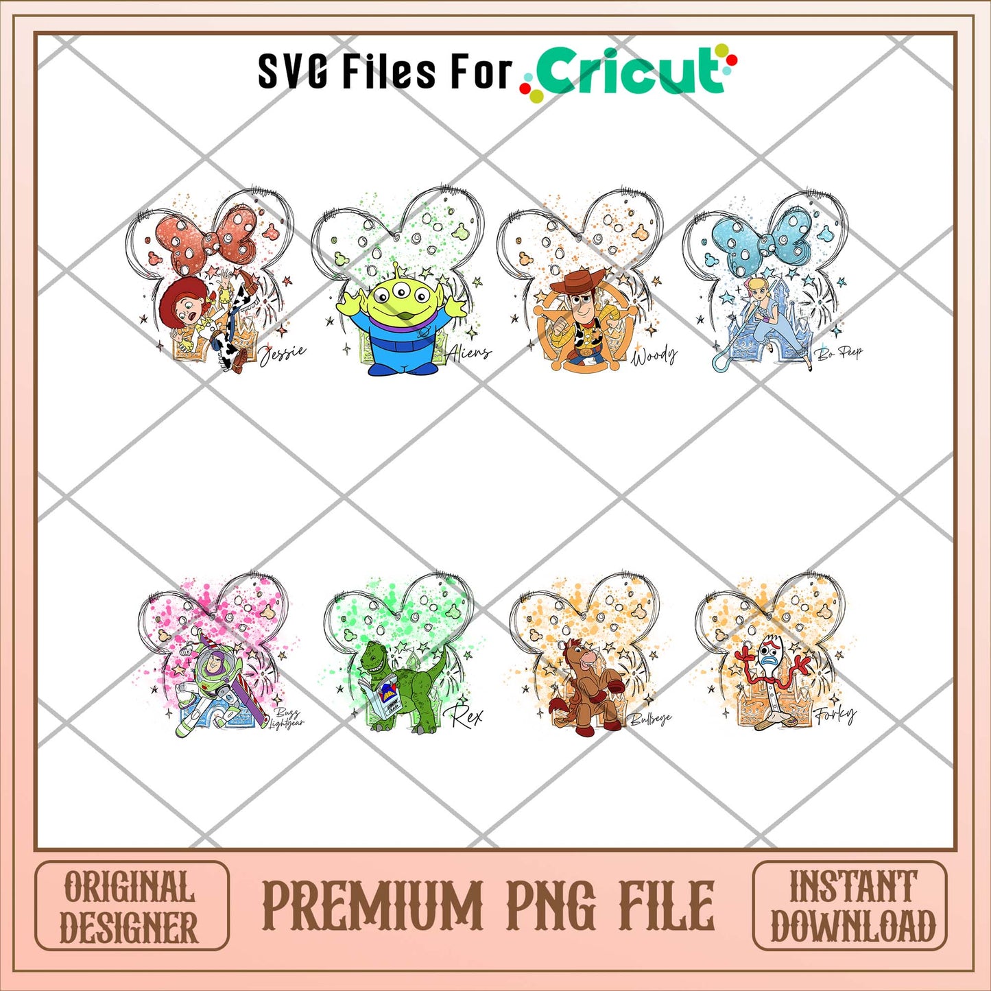 Toy story characters png bundle