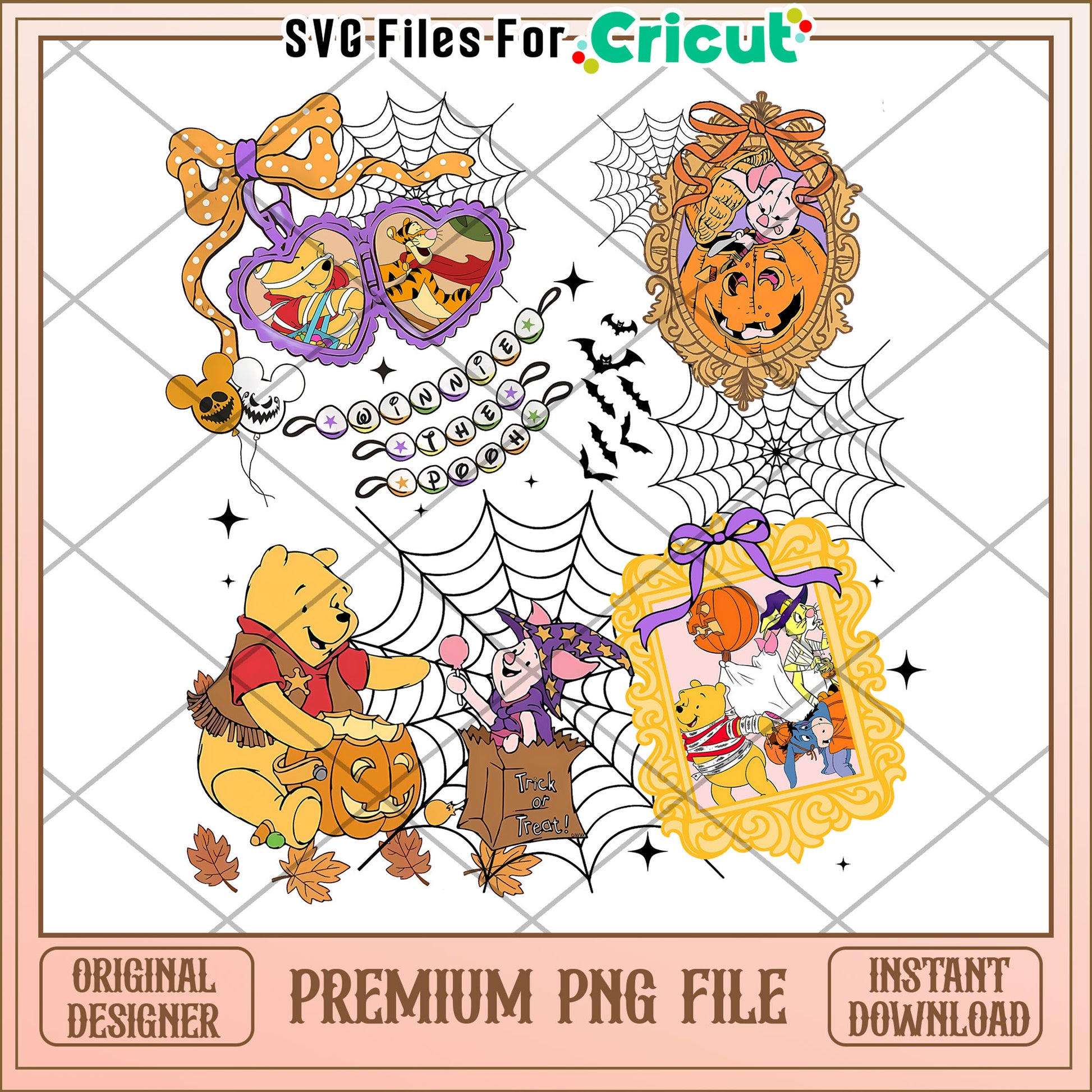 trick or treat winnie the pooh halloween png, halloween characters png, halloween time png