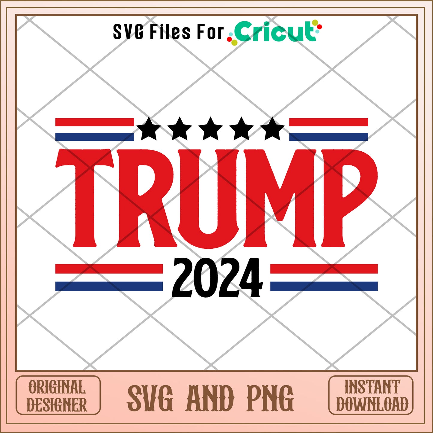 Trump 2024 america design SVG