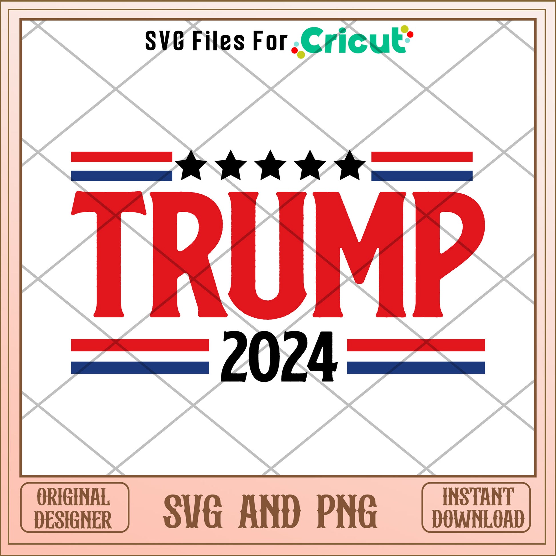 Trump 2024 america design SVG