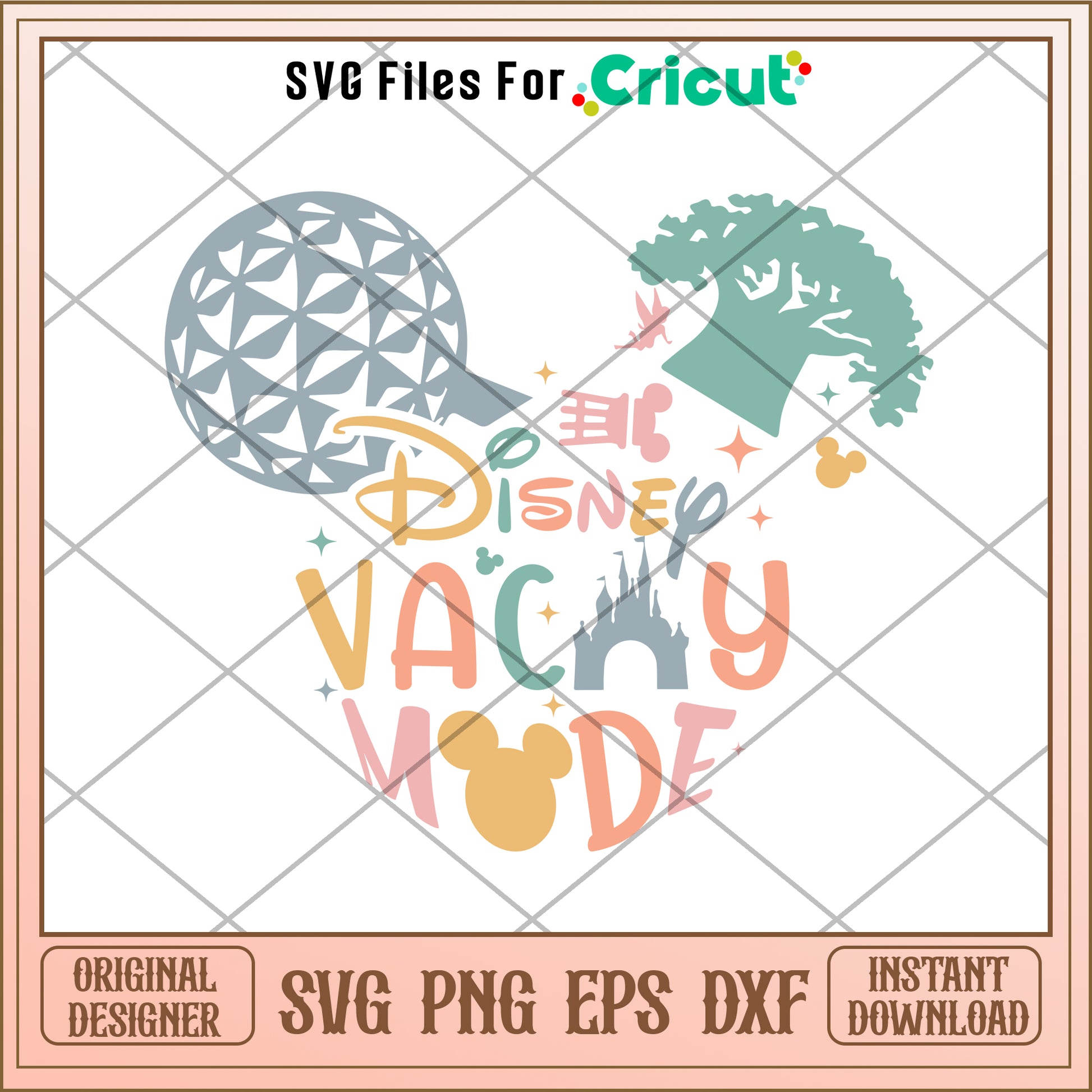 The disney vacay mode SVG design