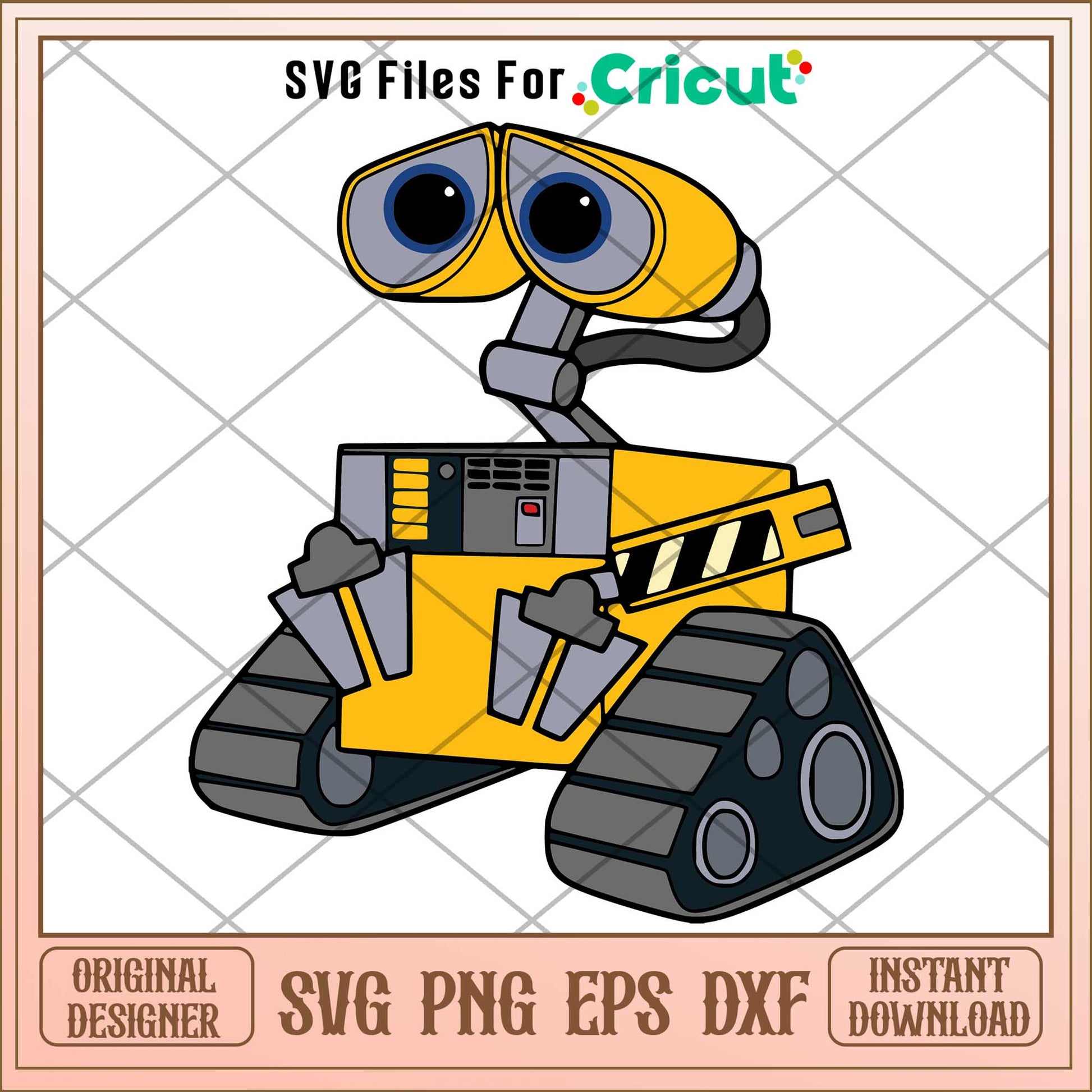 walle Robot Figures Svg, walle svg, digital dowload