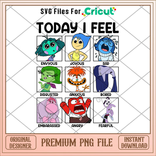 Inside out today i feel png