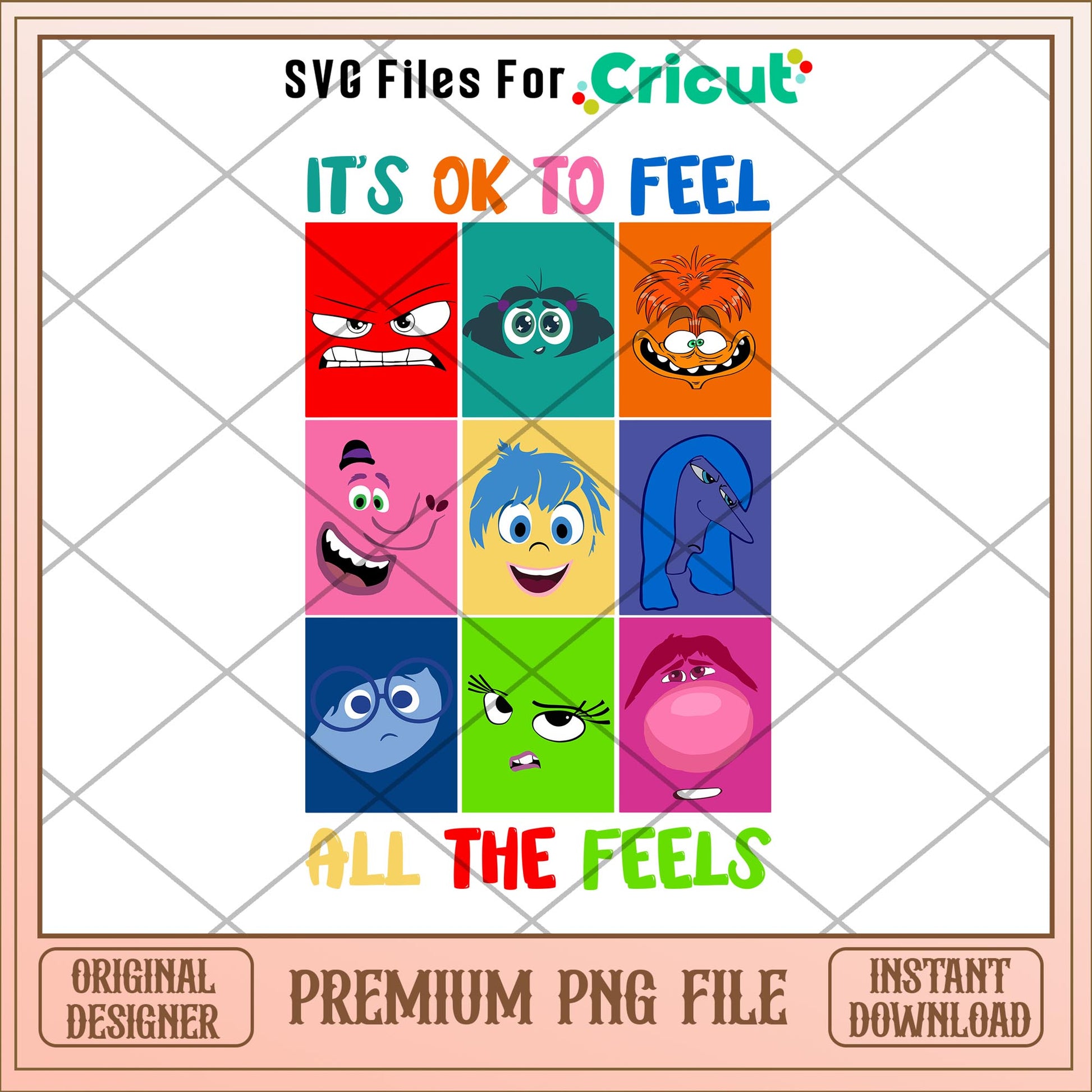 Inside out it's ok to feels png