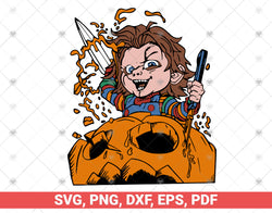 Chucky Pumpkin SVG