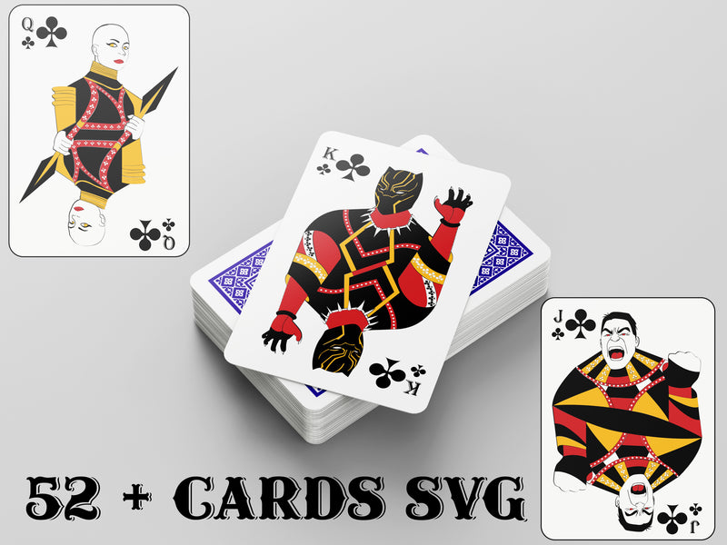 Avengers Playing cards svg, playing cards svg printable or laser cut file. Poker cards set Drawings, Laser cut and engraving files, svg files for cricut - svg files for cricut