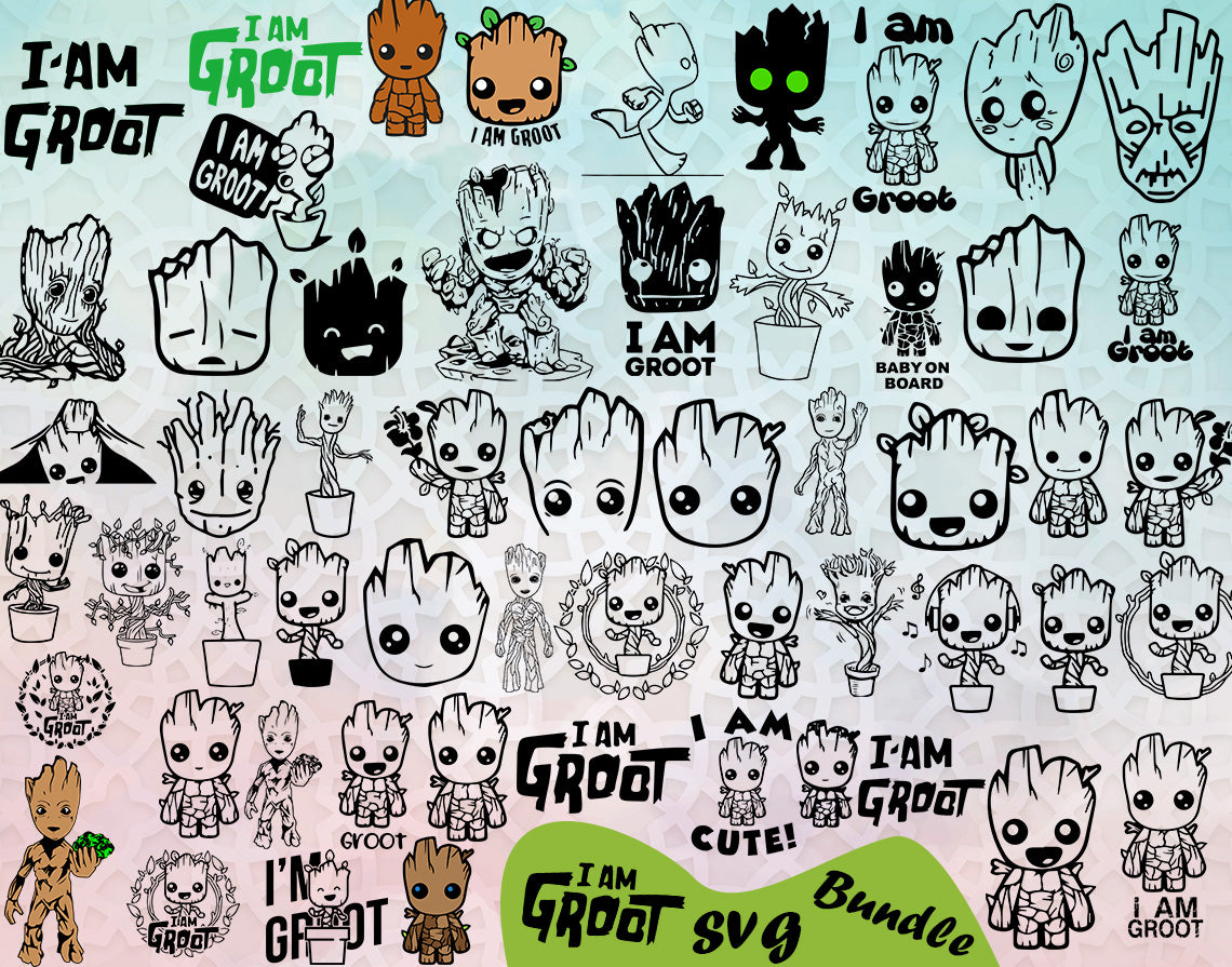Baby Groot SVG Bundle – svg files for cricut