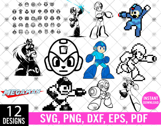 Megaman Svg bundle