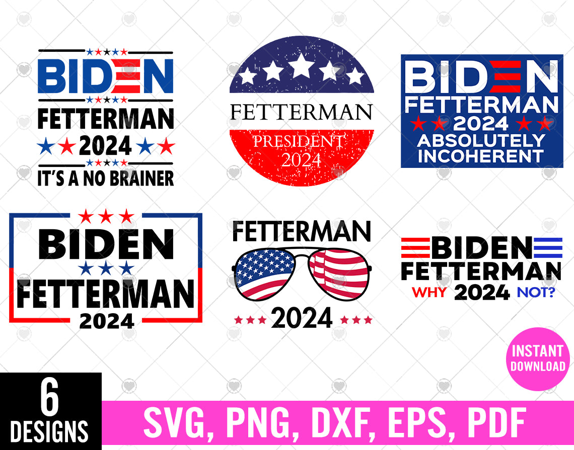 Biden Fetterman 2024 svg