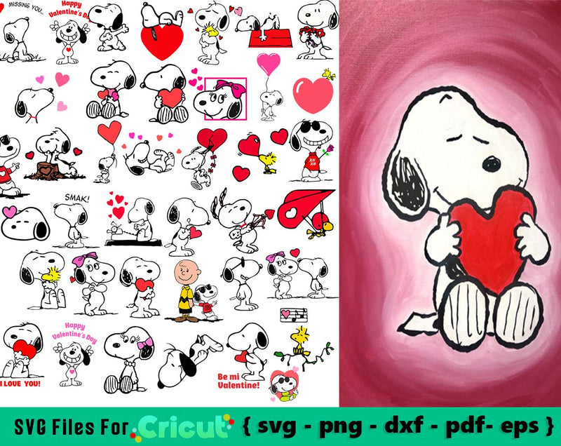 Snoopy Peanuts svg files for cricut, Snoopy, Charlie brown, SVG & PNG